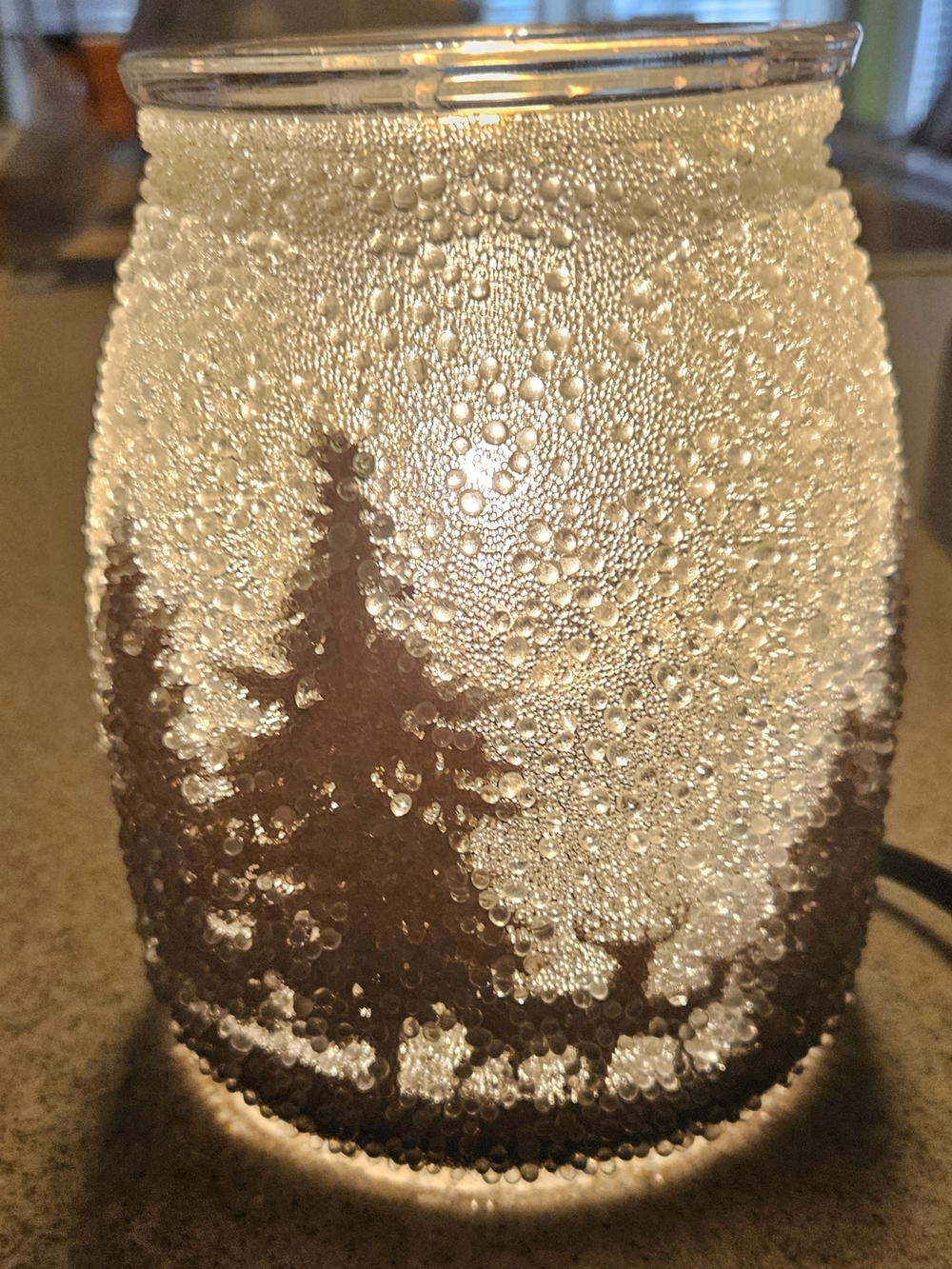 Scentsy Frosted Night Electric Wax Warmer - Retired